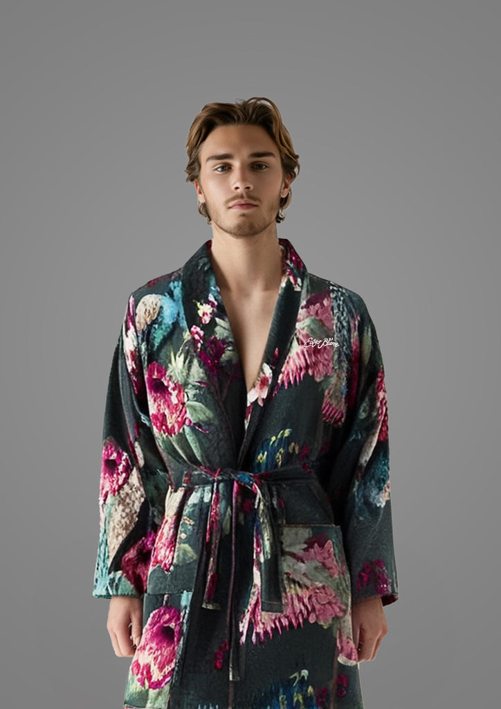 Echter Blume Unisex Bademantel