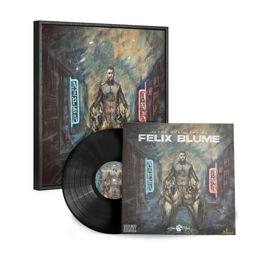 Felix Blume – Alpha DNA - Vinyl & handsignierte Leinwand Bundle